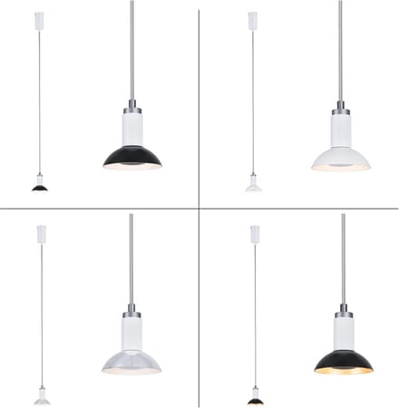 Dimbare Hanglamp Runa Wit Grijs Woonkamer GU10 Verlichting