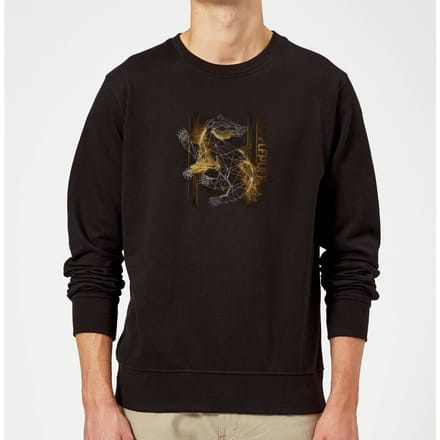 Harry Potter Hufflepuff Geometric trui - Zwart - XL