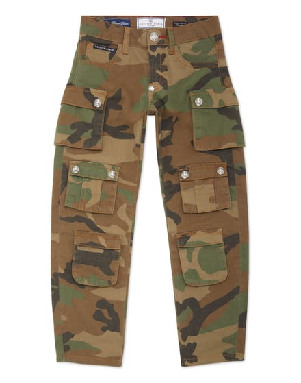 Denim Cargo Broek Camouflage