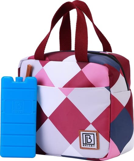 Brisby 4 Laags Geïsoleerde Koeltas - Lunchtas - Kolftas 4 liter - Blok Rose