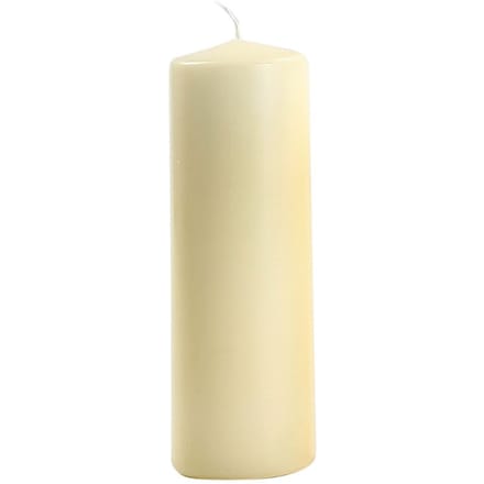 Pilaar kaars platte kop 100/50mm - Créme