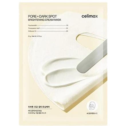 [celimax] Pore+ Dark Spot Brightening Cream Mask 20g*4EA 1EA white