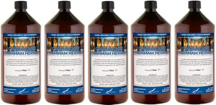 Hairconditioner Hammam Herbal 1 liter met dop - set van 5 stuks