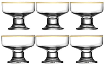 Paşabahçe Ice ville Dessertschalen - 6 stuks - 81 mm - Glas