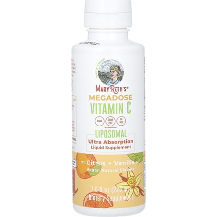MaryRuth's, Megadose Vitamine C liposomale, Agrumes + Vanille, 7,6 fl oz (225ml)