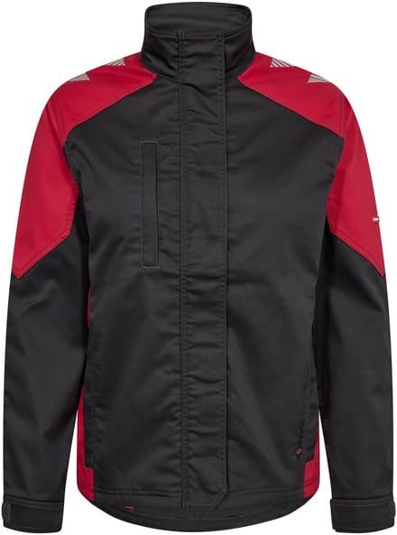 Engel Galaxy werkjack met 2-weg stretch voor dames 1816-255 - Anthracite Grey / Tomato Red - M
