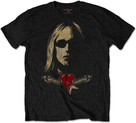 Tom Petty - Shades & Logo Heren Tshirt - M - Zwart