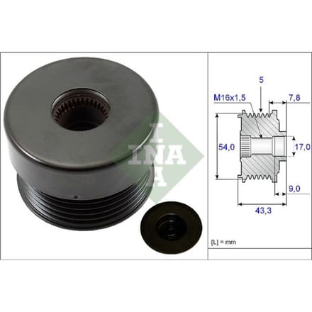 Schaeffler Ina Generator vrijloop INA 535 0172 10