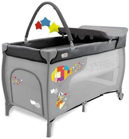 Reisbed 3-in-1 voor Baby's – Inklapbaar, Verstelbare Hoogte en Veilige Ontwerp