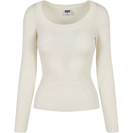 Urban Classics - Wide Neckline Sweater/trui - S - Creme