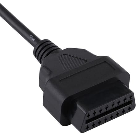 38 Pin to 16 Pin OBD2 Adapter Connector Diagnostic Cable for Mercedes Benz black