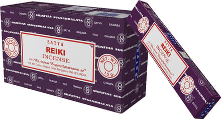 Satya Reiki wierookstokjes - doos met 12 pakjes van 15 gram