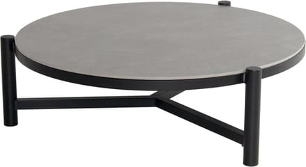 Carson koffietafel zwart dia. 126xH 38 cm Hartman