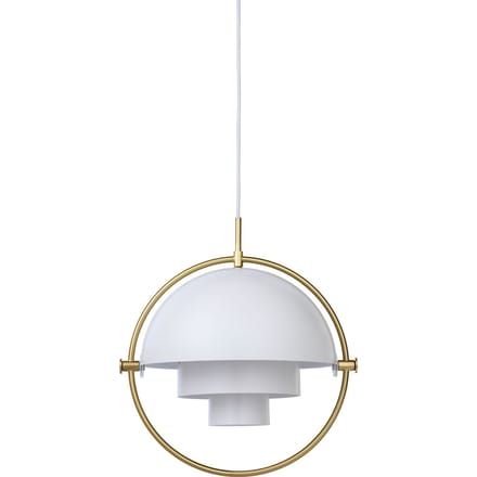 Gubi - Multi-Life hanglamp - wit - Ø 36 cm - brass