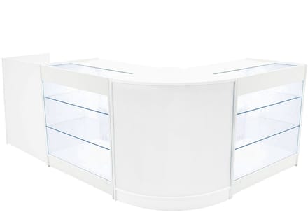 Aries led-winkeltoonbankset - wit - cm60/tb60/2xk900 - led-verlichting