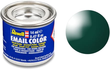Revell Hobbyverf Enamel verf - #62 Moss Green - Gloss - RAL6005 - Enamel - Verf potje - 14 ml