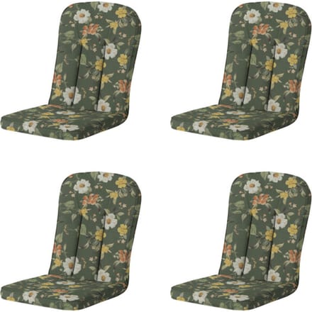Madison tuintstoelkussen hoge rug julliete - 100x48x6cm set van