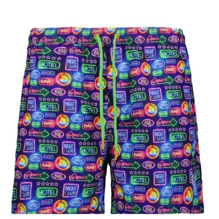 Ragman Swim Short Neon Lights Fantasy Multicolor / male