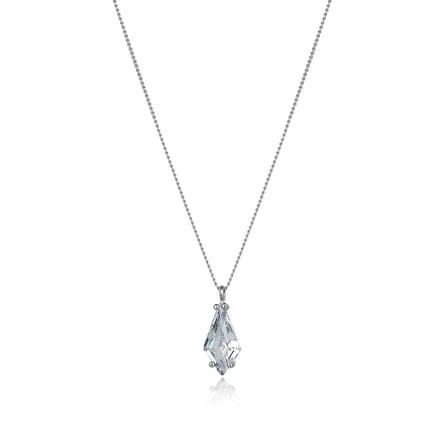 Pear Silver Necklace