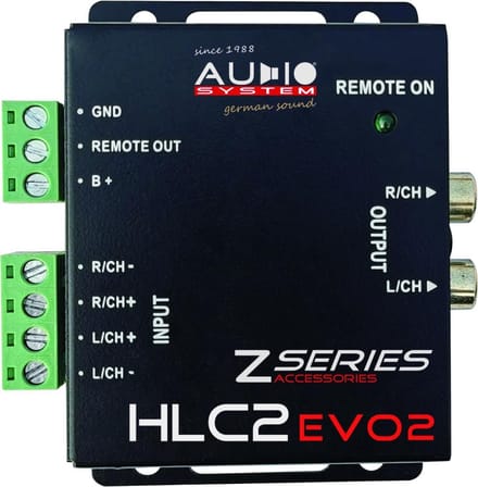 AUDIO SYSTEM High-Low Adapter HLC-2 VOOR OEM Radio (8-30 VOLT)