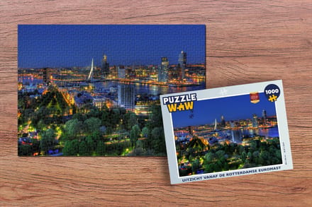 Puzzel Rotterdam - Nederland - Skyline - Legpuzzel - Puzzel 1000 stukjes volwassenen