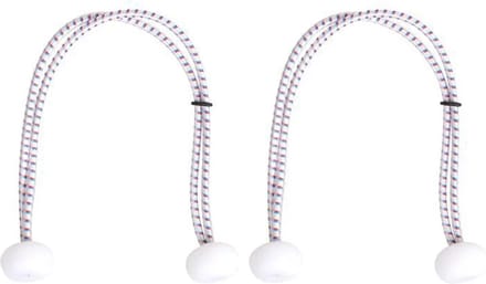 Seilflechter Elastieken Met Nylon Haak – 4 Mm X 30 Cm (set Van 2)