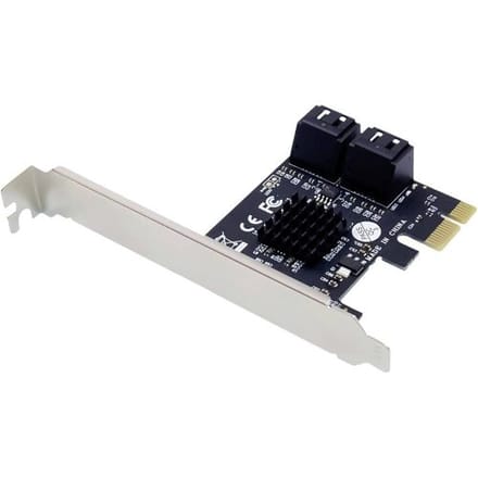 Conceptronic EMRICK 4-Port-SATA-PCIe-Adapter mit SATA-Kabel SATA-controller SATA PCIe