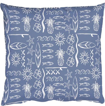 Sierkussens - Kussentjes Woonkamer - 50x50 cm - Kust - Zee - Blauw - Wit