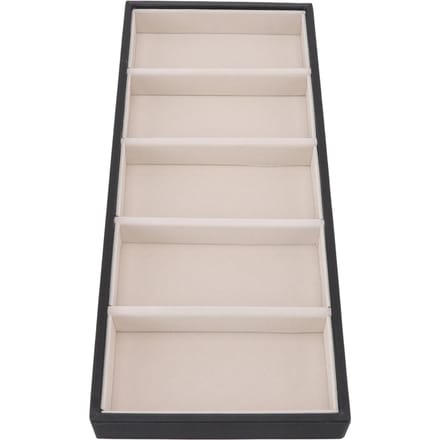 5-vaks brillenkoker Multifunctioneel Ruimtebesparend 5-sleuf Zonnebrilhouder Opbergdoos beige