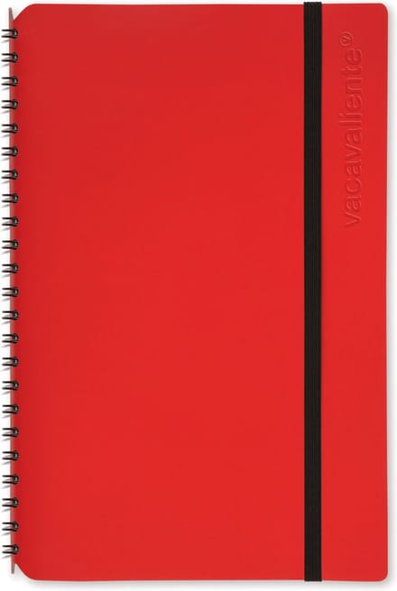 Vacavaliente - Notitieboek A5 - Gerecycled Leer - Rood