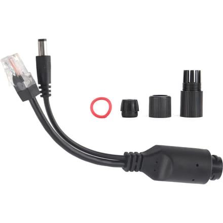 24V waterdichte IP-camera Power over Ethernet-adapter POE-kabelsplitter-injector Zwart