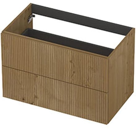 INK - Onderkast 2L Fineer Gefreesd Tbv Greep - 800x450x520 Mm - Natur
