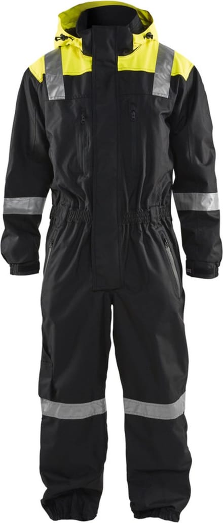 Blaklader Shell overall 6786-1977 - Zwart/High Vis Geel - D100