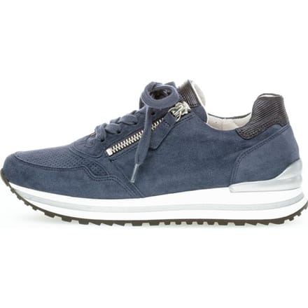 Gabor Sneaker 46.528.26 - maat 38.5 - River Marine Blauw Suède
