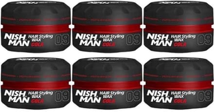 Nishman 09 Hair Styling Wax Cola - 6 stuks