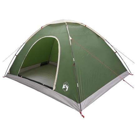 vidaXL - Kamperen - tent - 6-persoons - Groen - 185T - Polyester - met - PU-coating