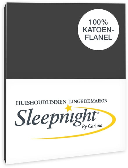 Sleepnight Kussensloop Flanel Antraciet - 65 x 65 cm - [Antraciet]
