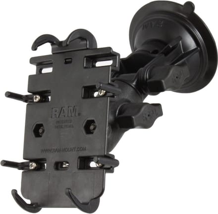 Quick-Grip™ Telefoonhouder met RAM® Twist-Lock™ Zuigkracht Ratchet Base