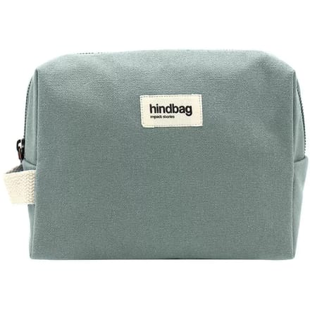 Hindbag toilettas Leon - biologisch katoen - GOTS - Mintgroen