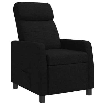 vidaXL - Recliner - Zwart - Stof