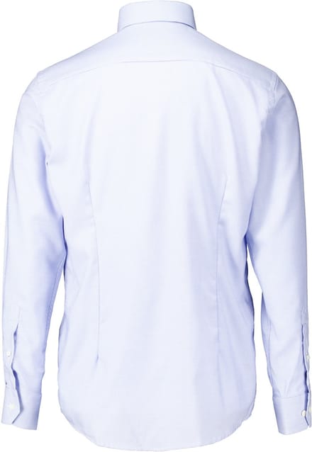 Eton - Overhemd Lichtblauw Eton Semi Solid Effect Dobby Shirt Lange Mouw Overhemd Lichtblauw 100013824