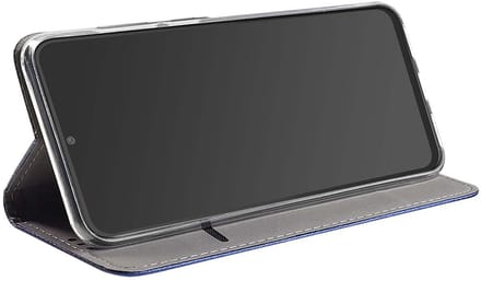 Jaym, Hoesje geschikt voor Xiaomi Redmi Note 11S 4G / Note 11 - Magnetisch Folio met Standaard, Blauw
