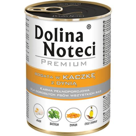 24x400g Dolina Noteci Premium Eend met Pompoen hondenvoer nat
