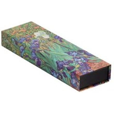 Paperblanks pencil case, formaat 22 x 3 x 6,5 cm., uitvoering van gogh's irises