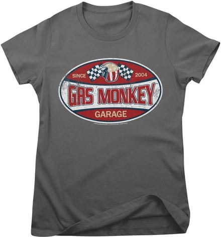 Gas Monkey Garage T-shirt Since 2004 Label Girly Tee GMG-5-GMG019-H92-12