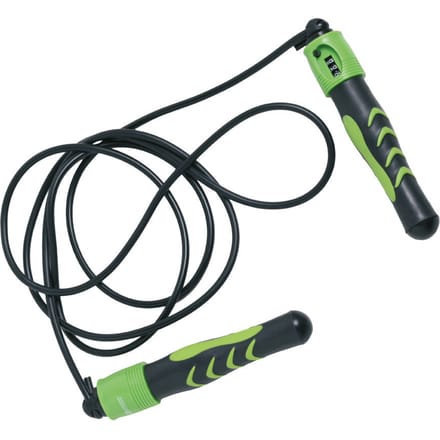 Schildkröt Fitness Springtouw Met Teller-Groen,Zwart