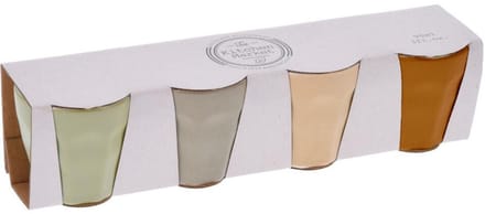 Espresso koffiekopjes - porselein - klein - multi kleuren - set 4x stuks - 90 ml