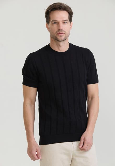 Felix Hardy Tshirt Korte Mouwen 100% Katoen Heren Zwart - M
