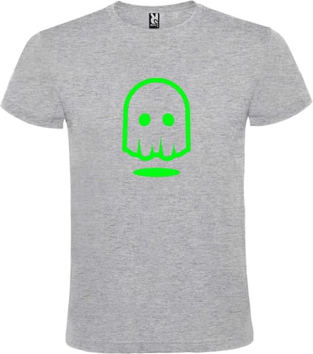 Grijs T-shirt ‘Spookje’ Groen maat S