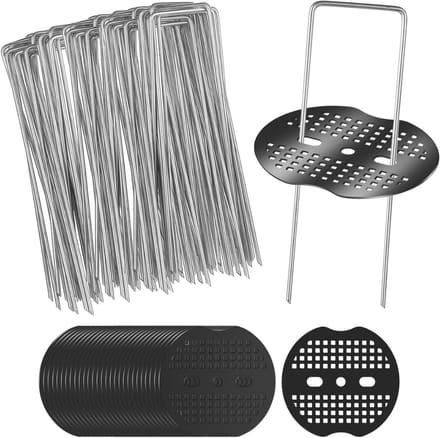 CRLYN® Gronddoekpennen - Worteldoek Pennen - Zilver